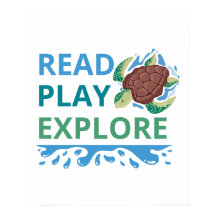 Póster de Aventuras Oceánicas Leer • Jugar • Explo