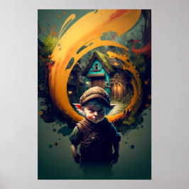 Póster de aventurero mediano | Arte de D&D 1