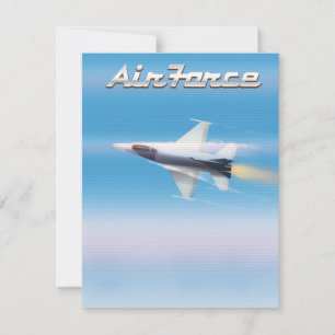 Póster de Avión de Combate de la Fuerza Aérea