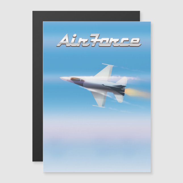 Póster de Avión de Combate de la Fuerza Aérea (Anverso/Reverso)