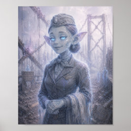 Póster de azafata / puente roto / Confianza
