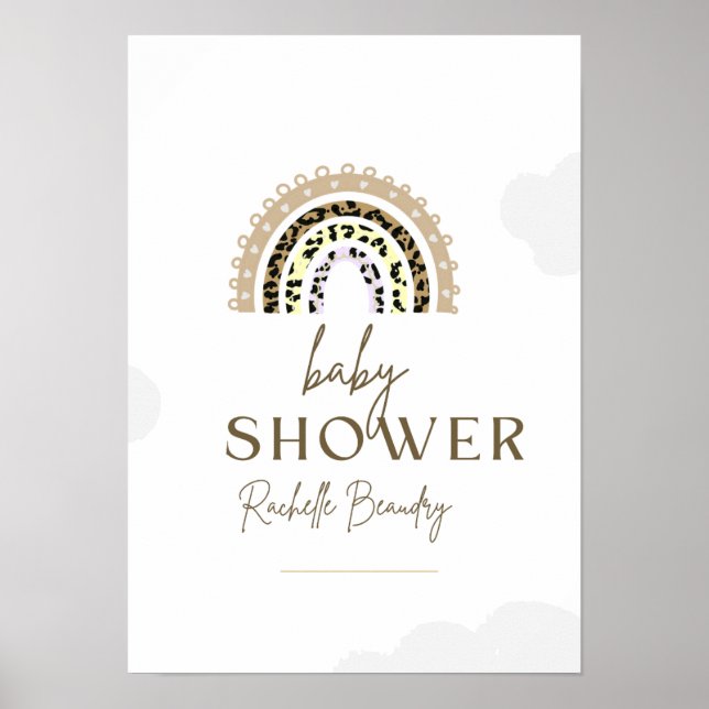 Póster de Baby Shower | Baby Shower Lindo (Frente)