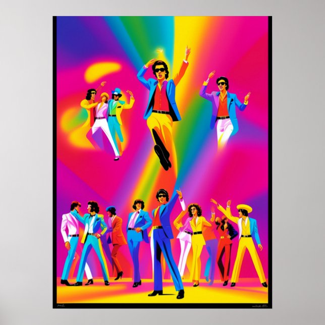 Póster de baile Bravo (arte pop) (Frente)