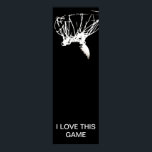 Poster de baloncesto único de arte pop blanco negr<br><div class="desc">Me Encanta Este Juego. Popular Deportes - Imagen de la pelota de baloncesto.</div>