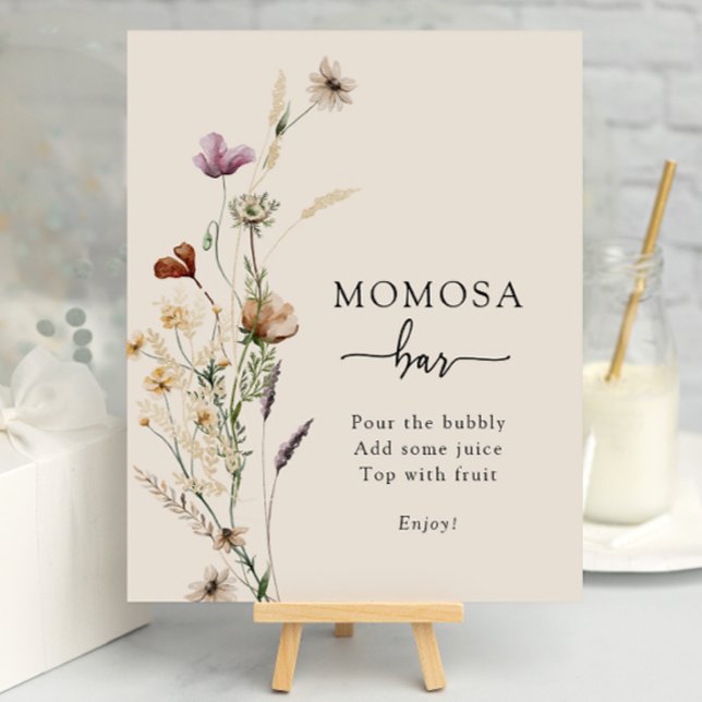 Póster de Bar Boho Momosa (Boho Momosa Bar Poster
)