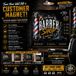 Póster de Barbería | Diseño de Publicidad para Bar