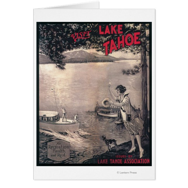 Poster de barco de madera (Frente)