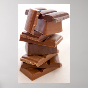 Póster de barra de chocolate
