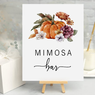 Póster de barra de Mimosa de otoño