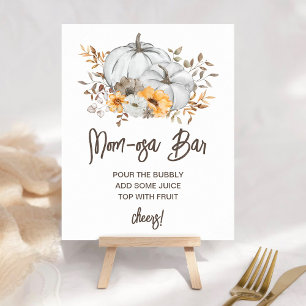 Póster de barra de Mom-osa de otoño