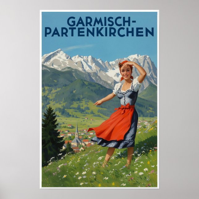 Póster de Baviera, Alemania (Frente)