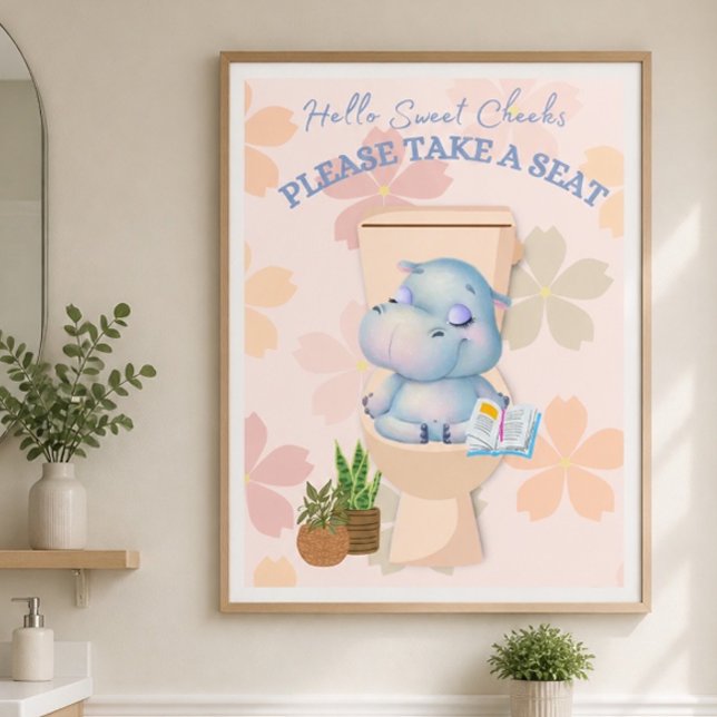 Póster de bebé hipopótamo dulces mejillas toma un  (Subido por el creador)