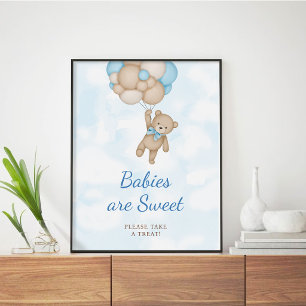 Póster de Bebés de Osito de Peluche son Dulces