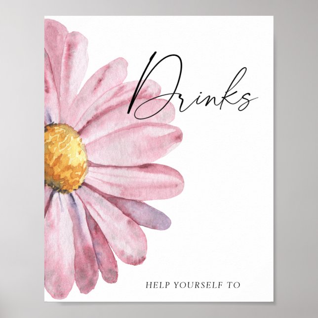 Póster de bebidas Daisy (Frente)