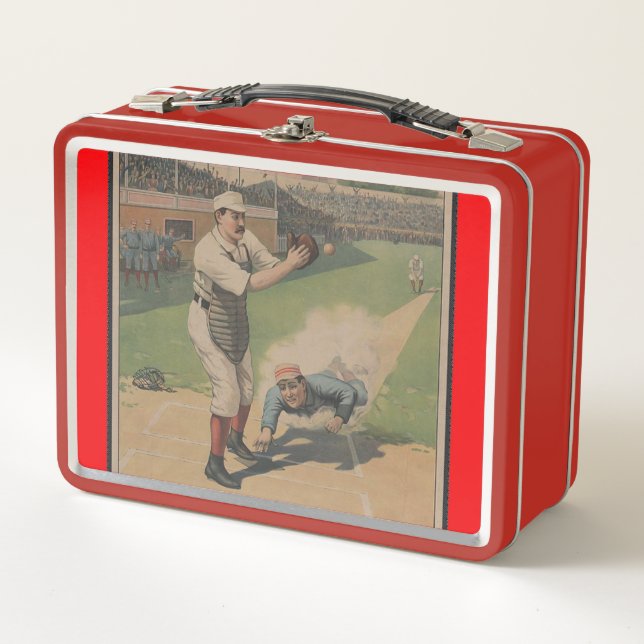 Poster de béisbol caja de almuerzo (Anverso)