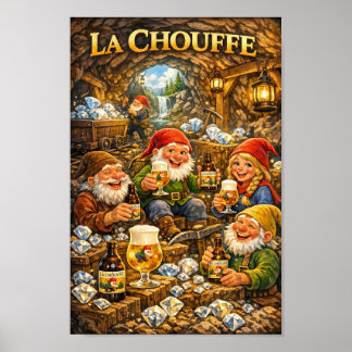 Póster de Belgian Diamond Mine Brew Fantasy