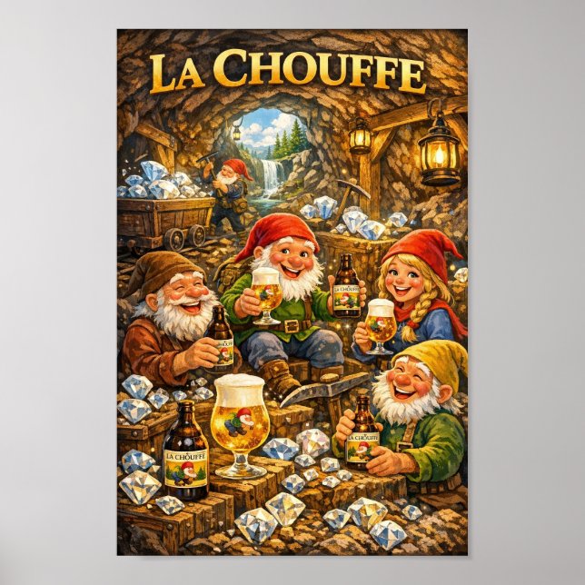 Póster de Belgian Diamond Mine Brew Fantasy (Frente)