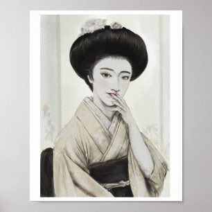 Póster de Belleza Japonesa al Crepúsculo