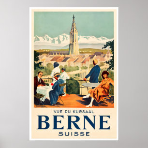 Póster de Berna Suiza Viajes Arte Suizo