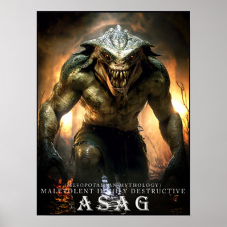 Póster de Bestias y Criaturas Antiguas: Asag II