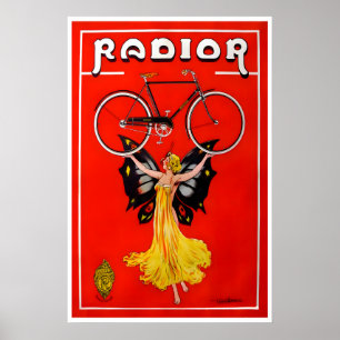 Póster de Bicicleta Ciclismo Vintage Arte en Bicic