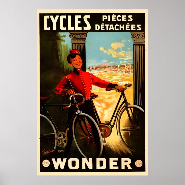 Póster de bicicleta Cycles Wonder (Frente)
