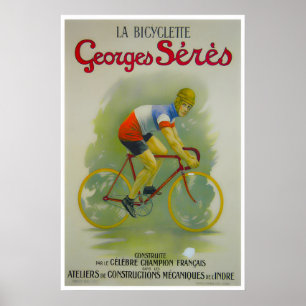 Póster de bicicleta francés Arte de ciclismo Impre