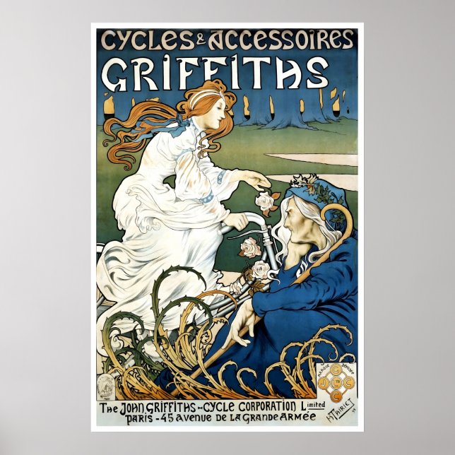 Póster de bicicleta Griffiths Cycling Imprimir Art (Frente)