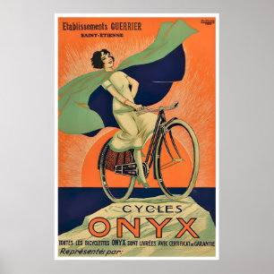 Póster de Bicicleta Onyx Cycles Arte en Bicicleta 