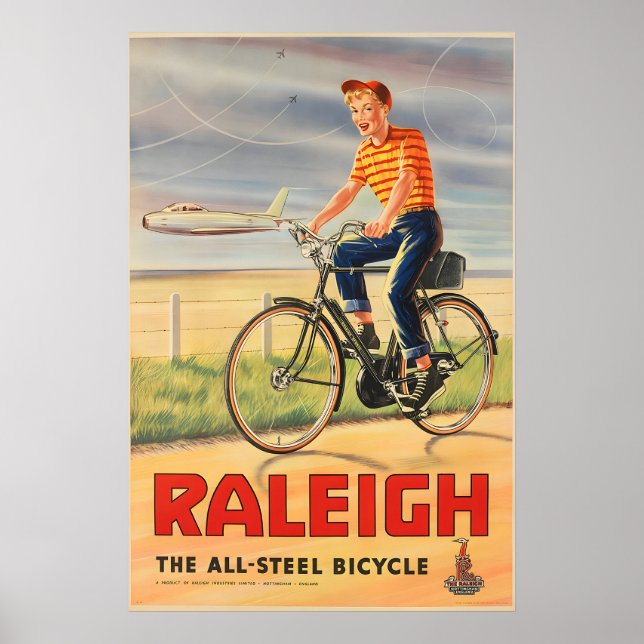 Póster de Bicicleta Raleigh (Frente)