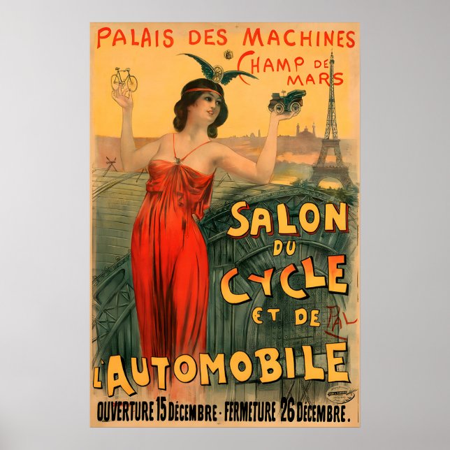 Póster de bicicleta Salon Du Cycle (Frente)