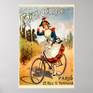 Póster de Bicicleta Societe La Francaise