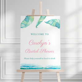 Póster de bienvenida a la fiesta de despedida de s