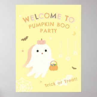 Póster de bienvenida a la fiesta de Halloween del
