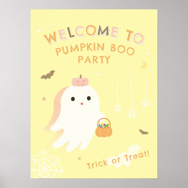 Póster de bienvenida a la fiesta de Halloween del  (Frente)