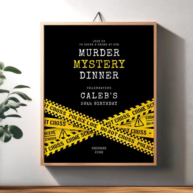 Póster de bienvenida a la fiesta de misterio de as (Subido por el creador)