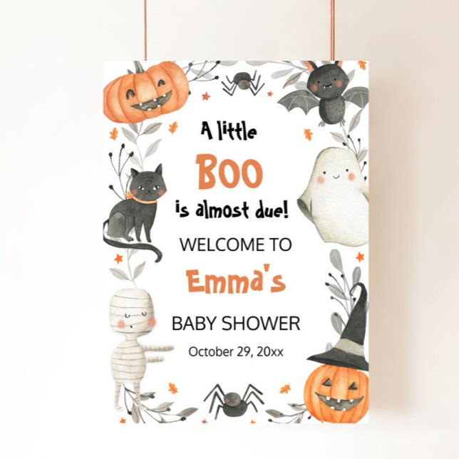 Poster de bienvenida Baby Shower de Little Boo de  (Subido por el creador)