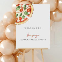Póster de bienvenida de fiesta de cumpleaños de pi