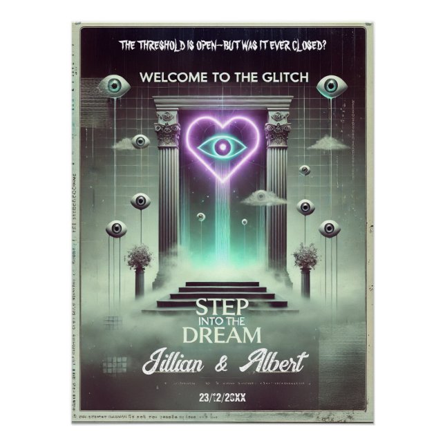 👁️ Poster de Bienvenida de Weirdcore "Step into t (Anverso)