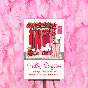 Póster de bienvenida del Día de Galentines *SOLAME