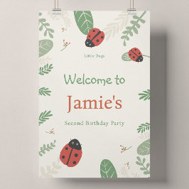 Póster de bienvenida extra grande para cumpleaños