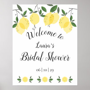 Póster de bienvenida para despedida de soltera con
