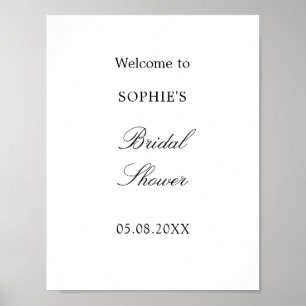 Póster de bienvenida para despedida de soltera con