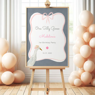 Póster de bienvenida para el 1er cumpleaños de One