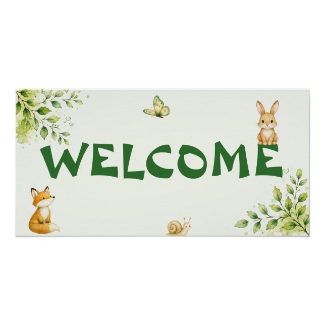 Póster de bienvenida personalizado para el aula co (Anverso)
