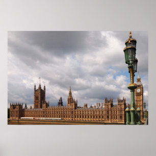 Póster de Big Ben y Casas del Parlamento en Londre
