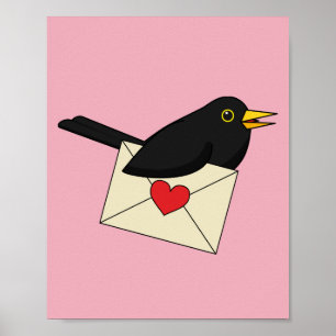 Póster De Blackbird con amor
