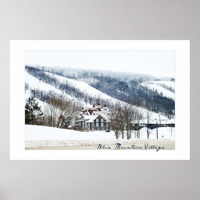 Póster de Blue Mountain Village, Ontario (Frente)