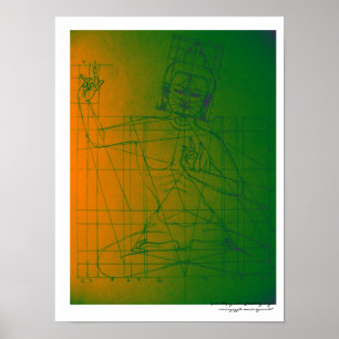 Póster de boceto de Manjushri