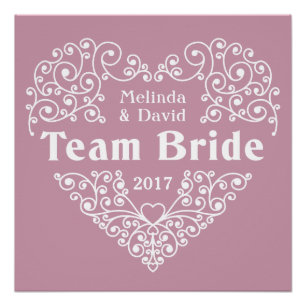Poster de bodas de Team Bride